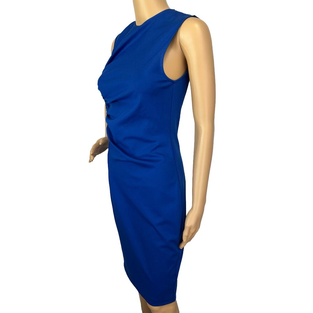 J. Crew 365 Ruched Ponte Sheath Dress Blue K2197 Size 2 - Picture 9 of 13